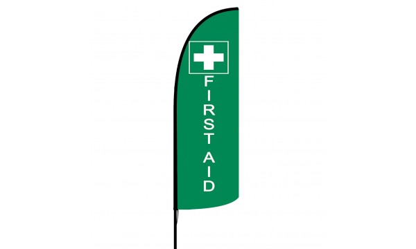 First Aid Custom Advertising Flag